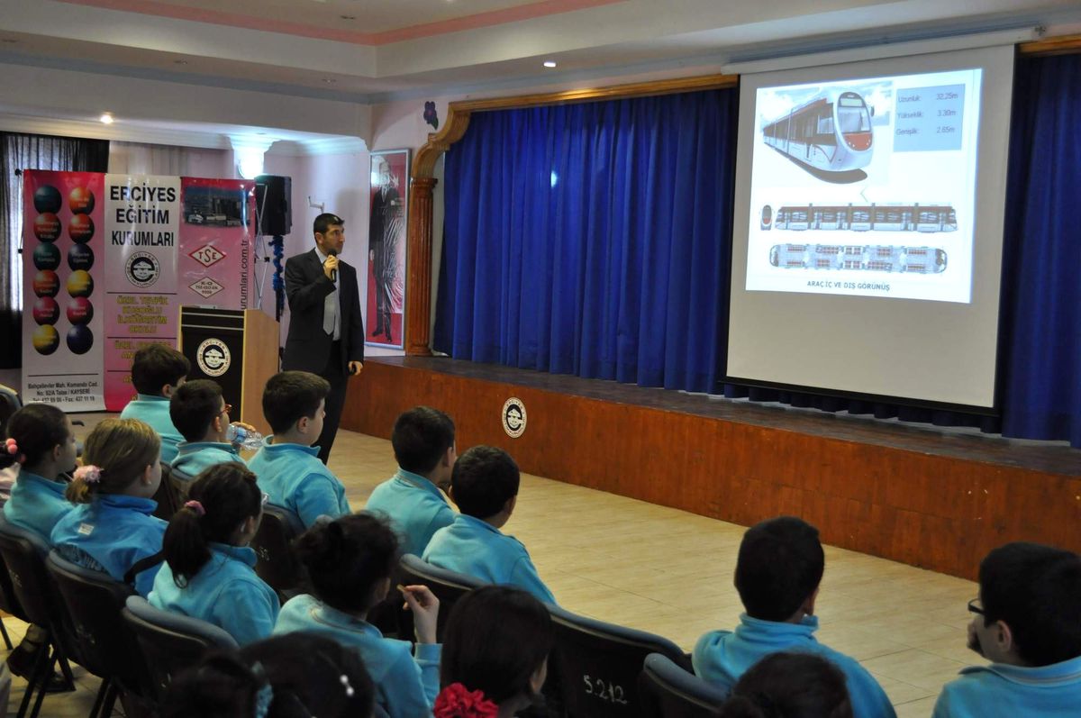 Erciyes Kolejinde Raylı Sistem Semineri