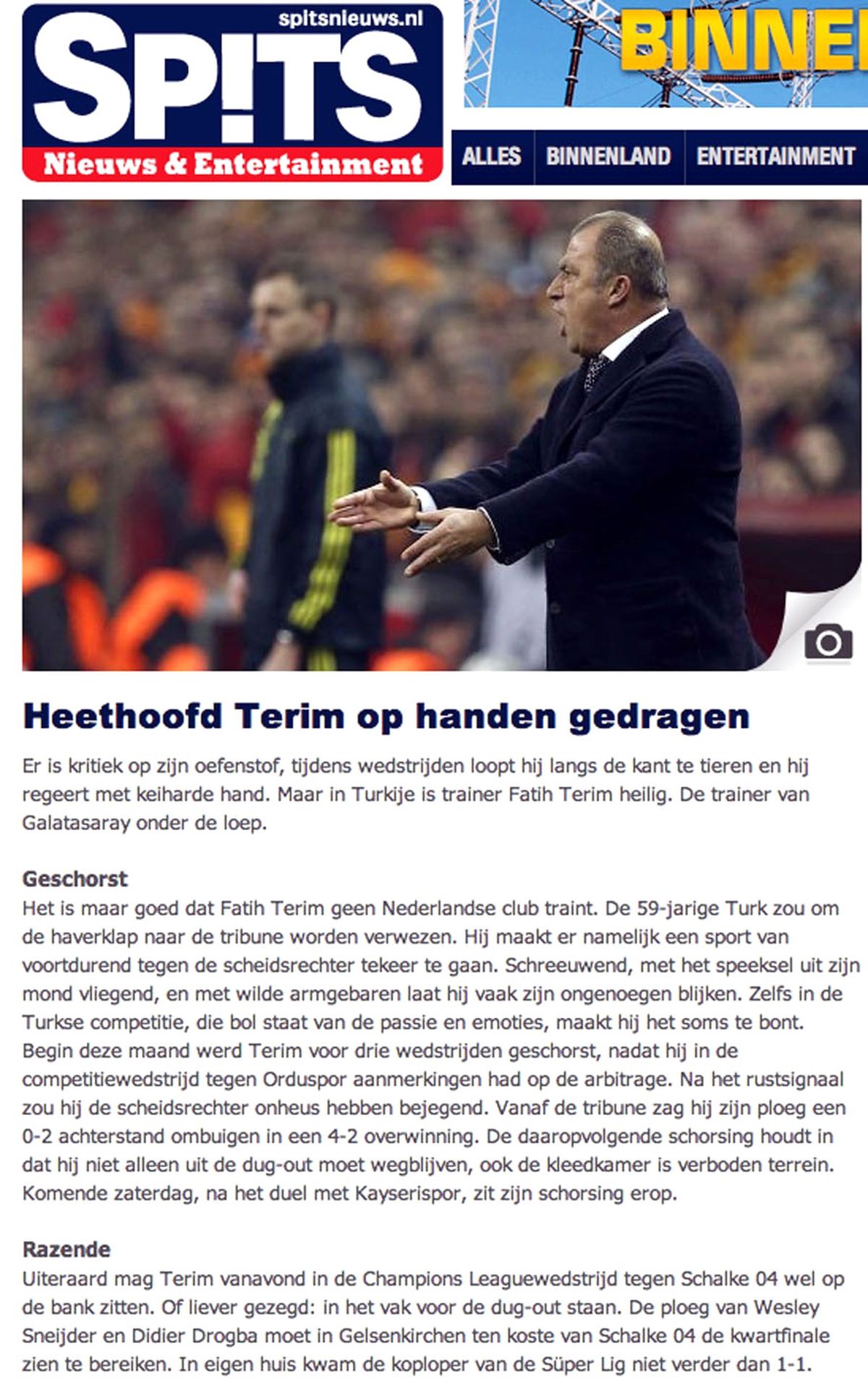 "Terim\'in Ağzından Salyaları Uçuşuyor"