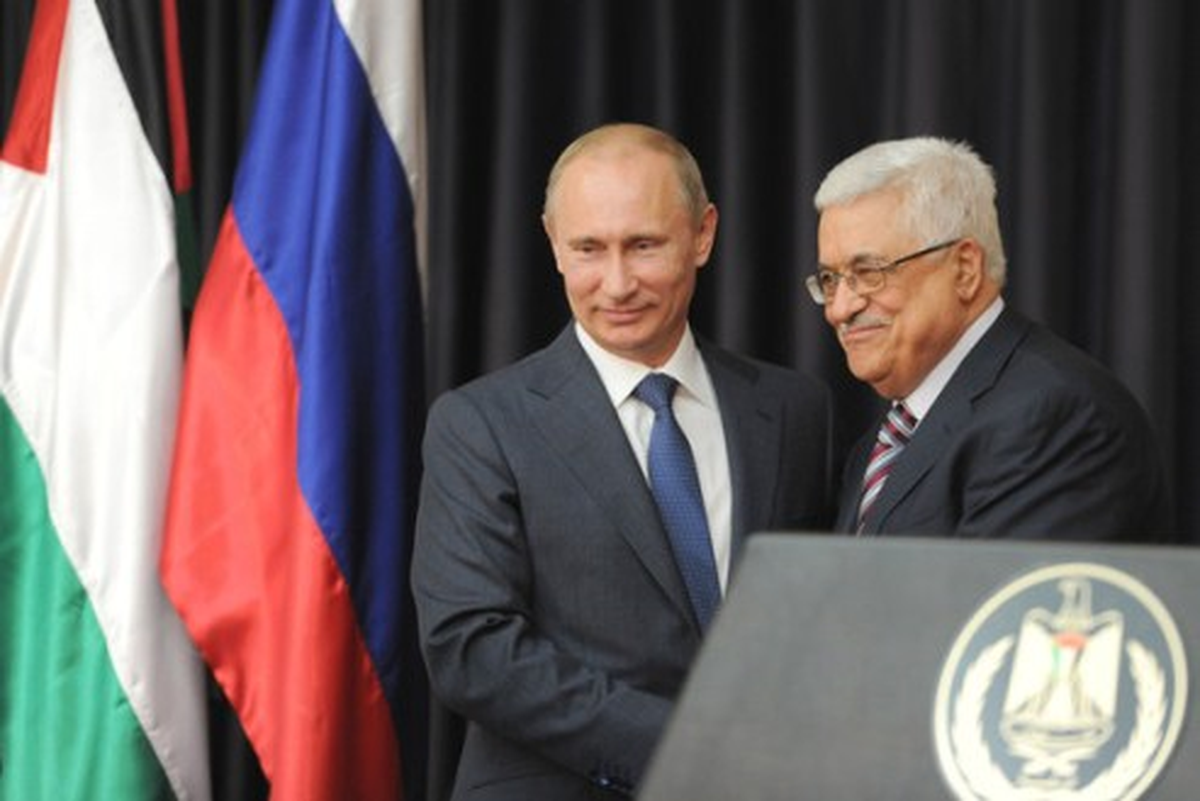 Filistin Devlet Başkanı Mahmud Abbas."Rusya\'nın Bize Verdiği Destekten Dolayı Kendilerine...