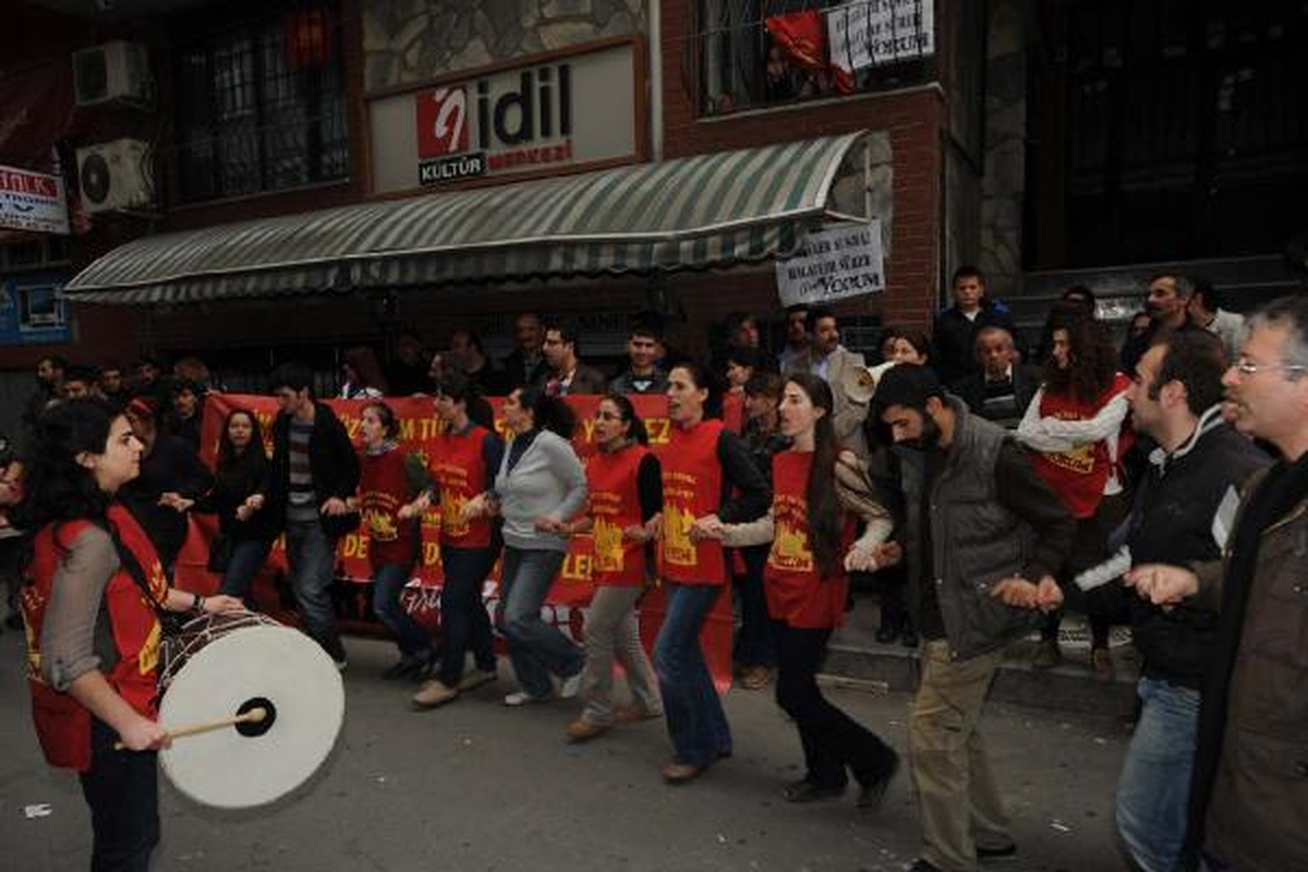 Gençlik Federasyonu Operasyonunu Protesto Ettiler