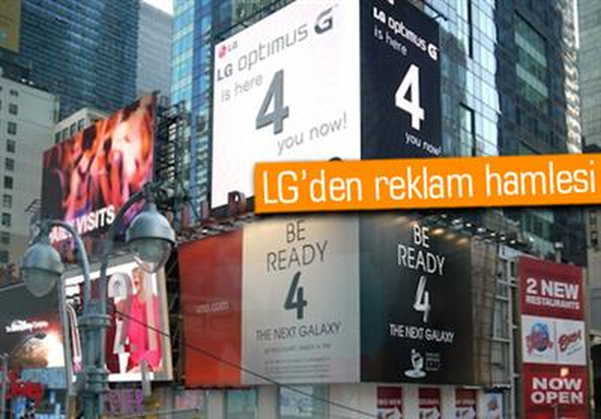 Lg ve Samsung\'dan Times Square\'de Reklam Savaşı!