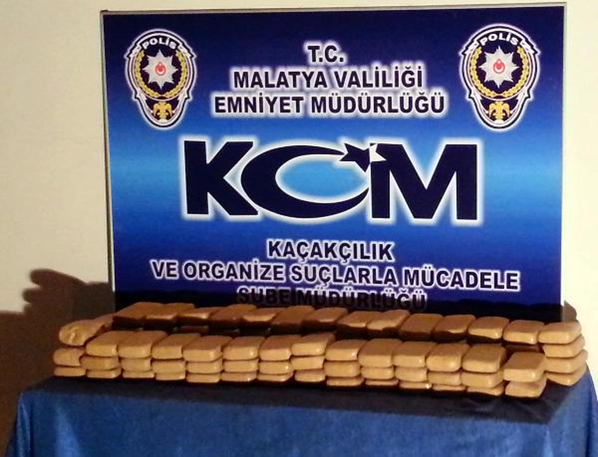 Malatya\'da 53 Kilogram Eroin Ele Geçirildi