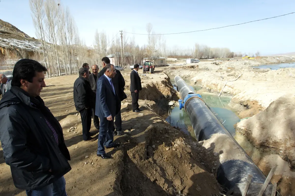 Abi Yeni İçme Suyu İsale Hattını İnceledi