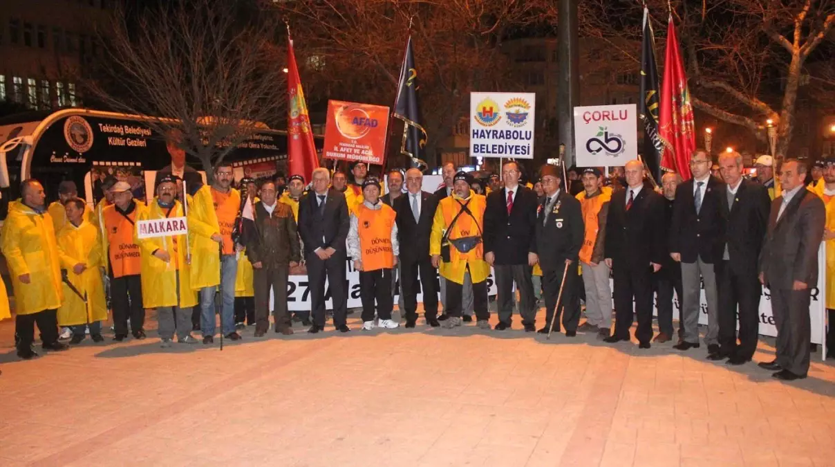 57. ve 27. Alay Yürüyüşçüleri, Keşan'dan Yola Çıktı