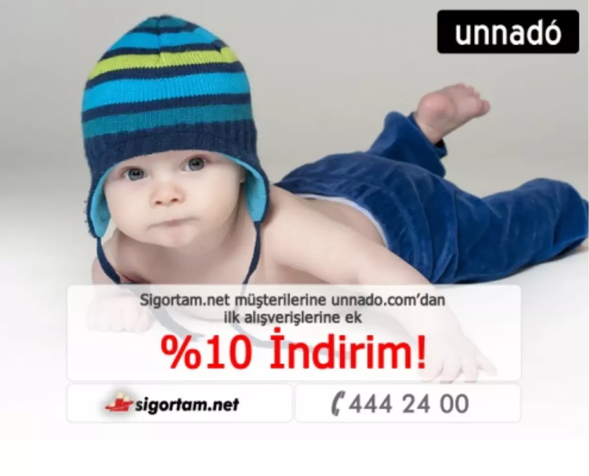 Unnado.com\'dan Ek %10 İndirim