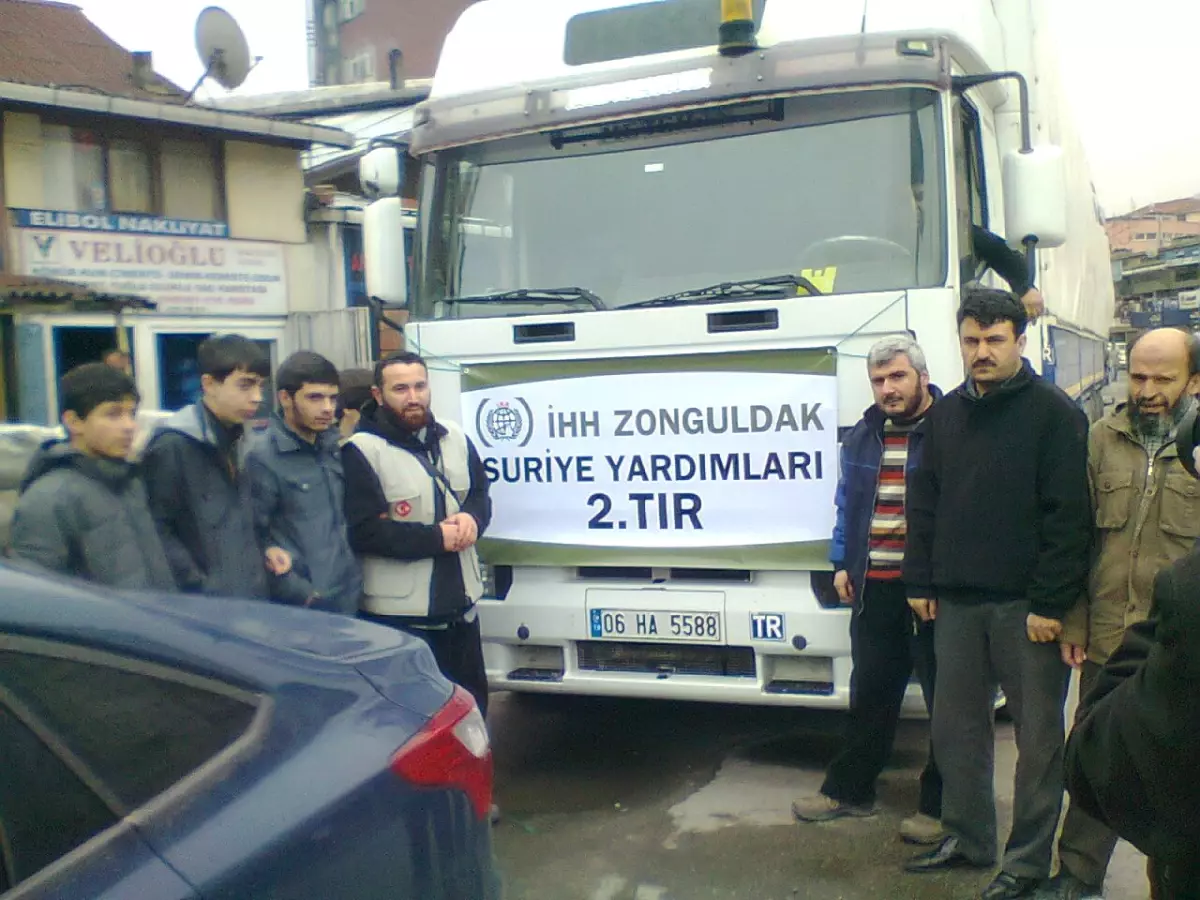 Zonguldak\'tan Suriye\'ye Yardım Tırı Gönderildi