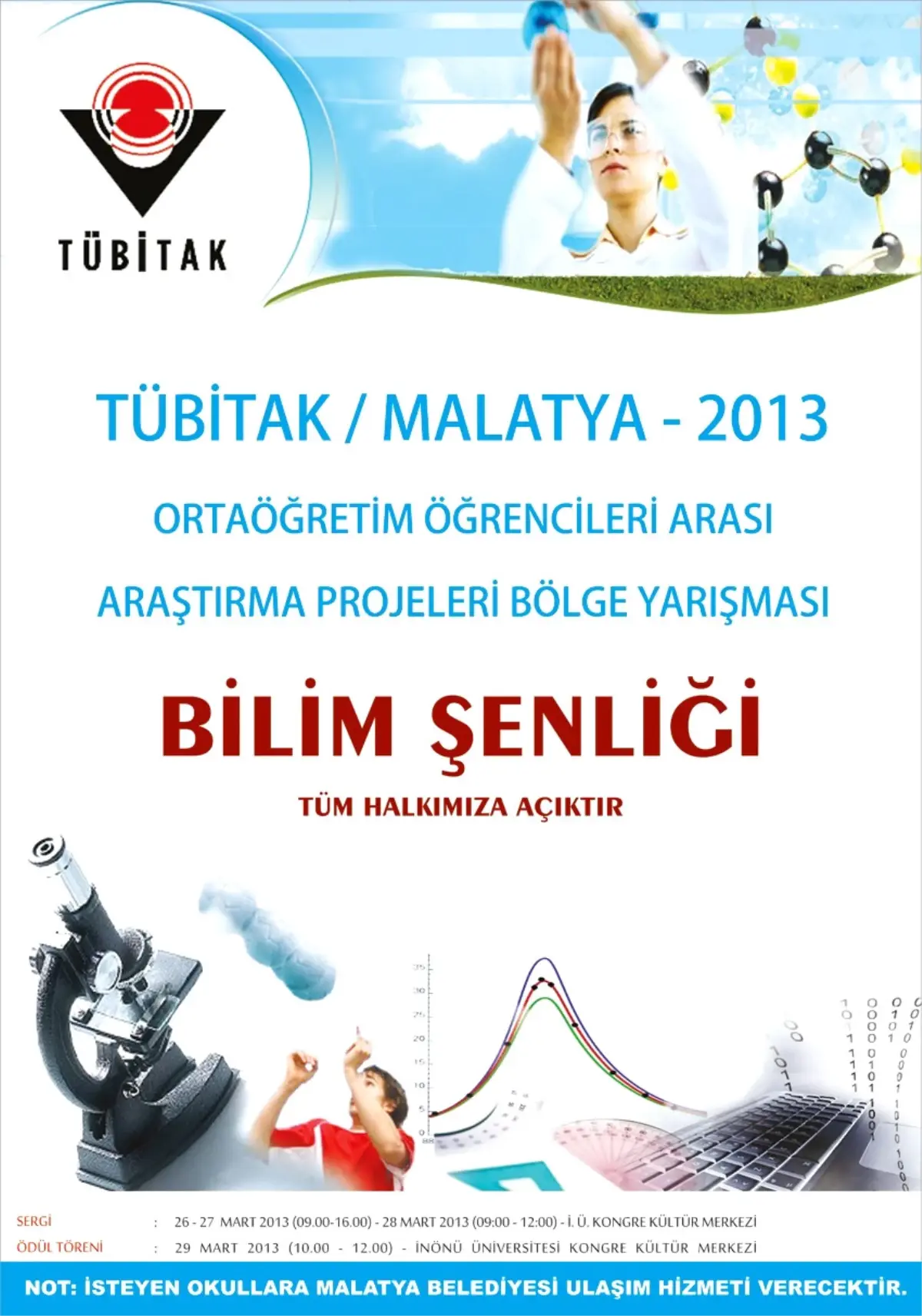 Tübitak Bilim Şenliği Bölge Sergisi 26 Mart\'ta