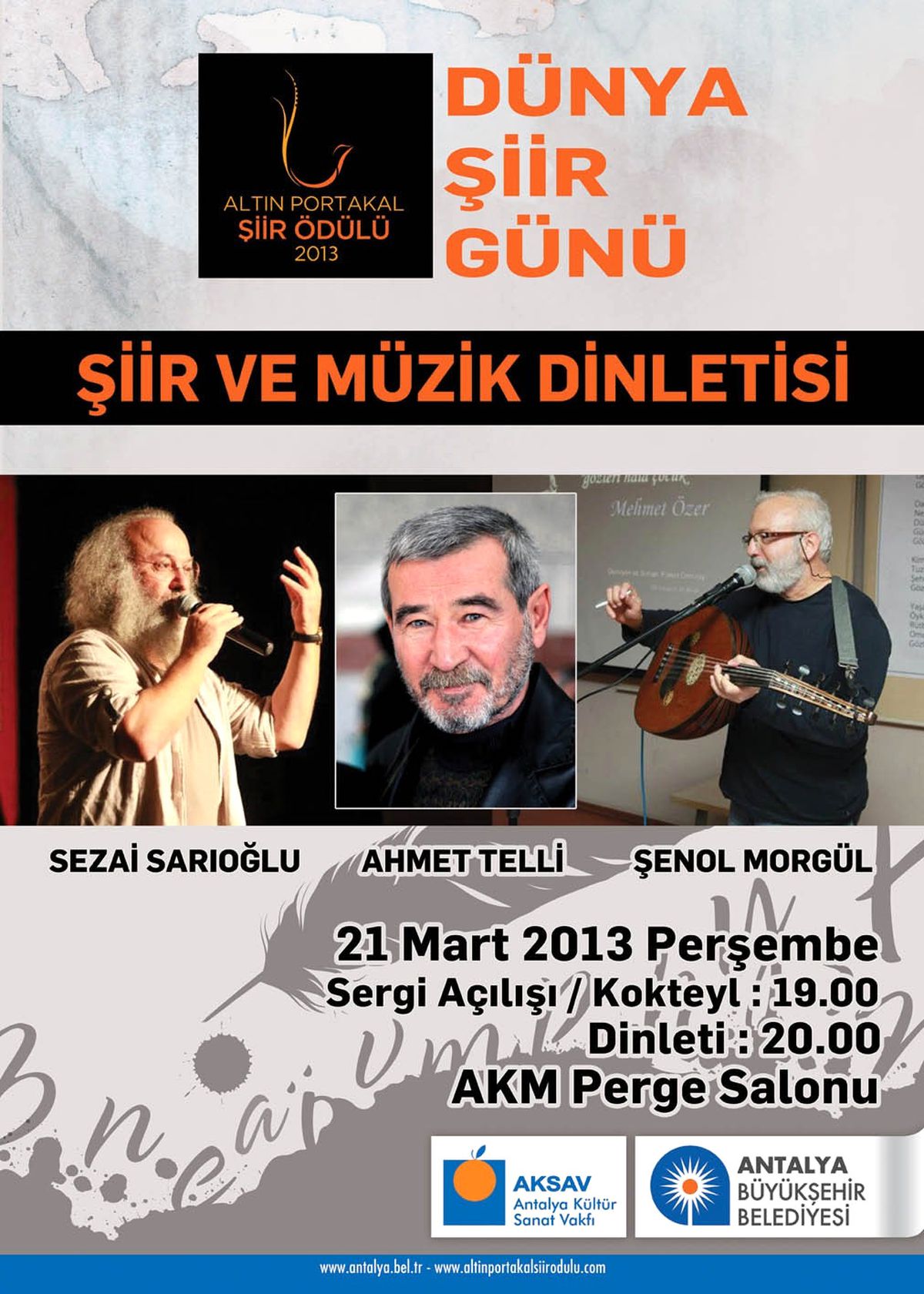 AKM\'de Şiir ve Müzik Şöleni