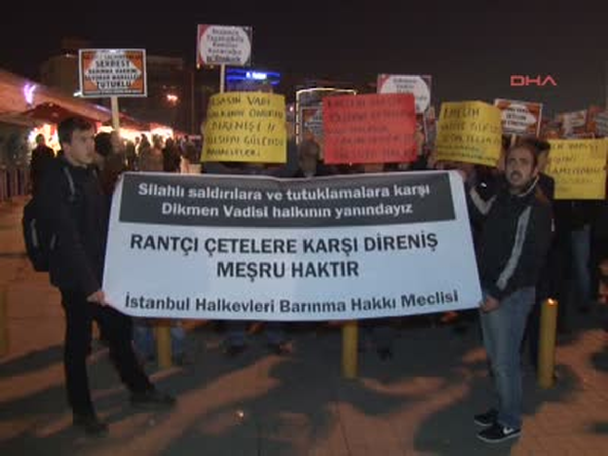 Beyoğlu\'nda Kentsel Dönüşüm Protestosu