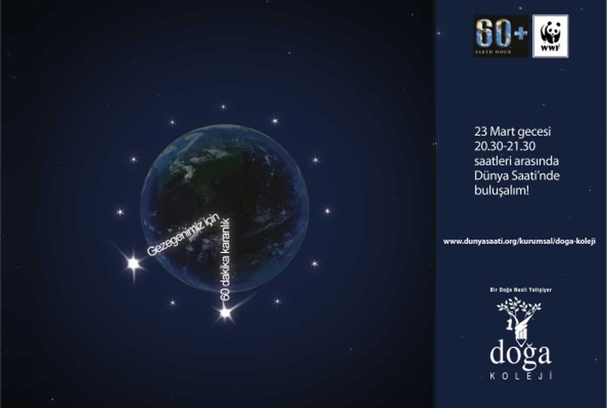 Doğa Koleji, Dünya Saati\'nin Ana Sponsoru Oldu