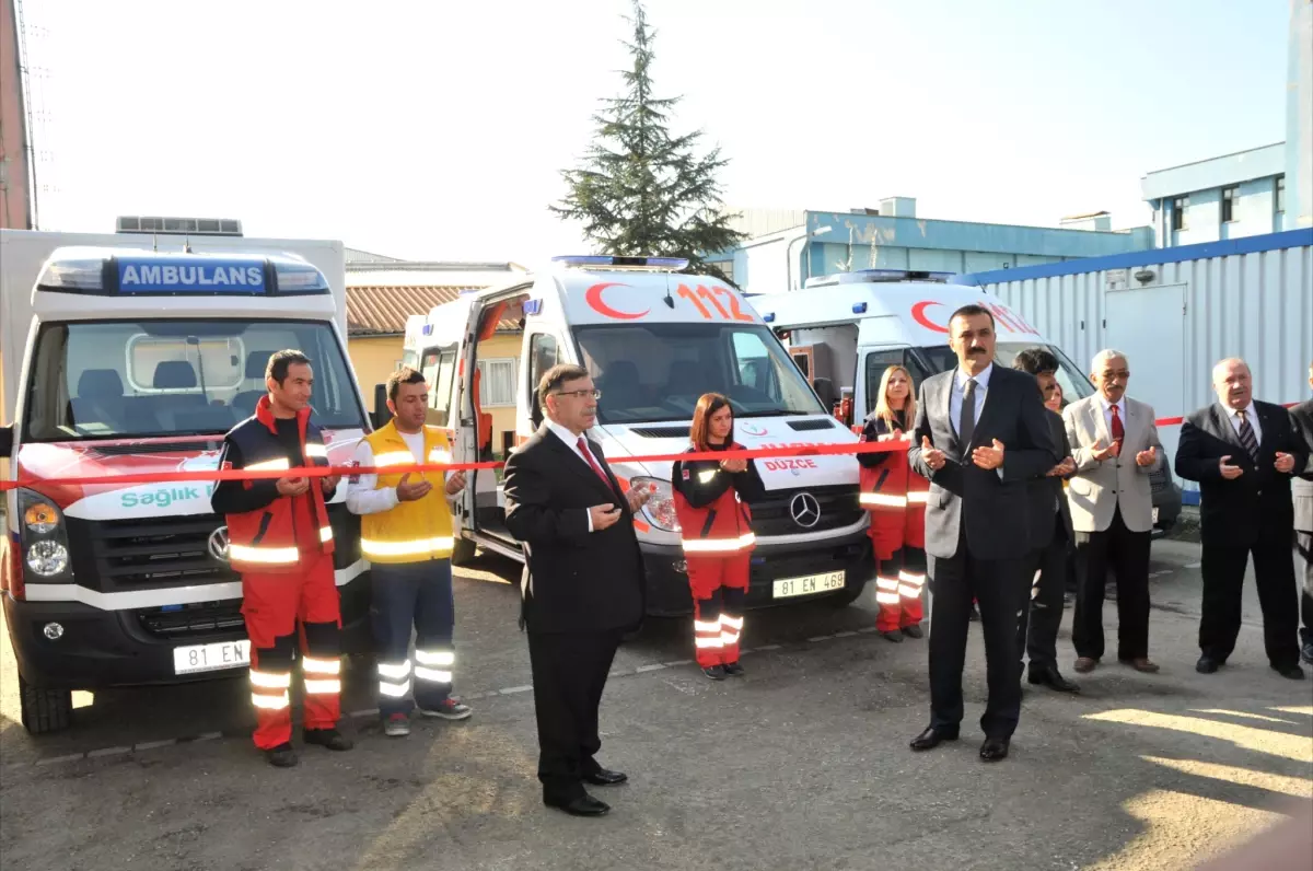 Düzce'ye Üç Yeni Ambulans