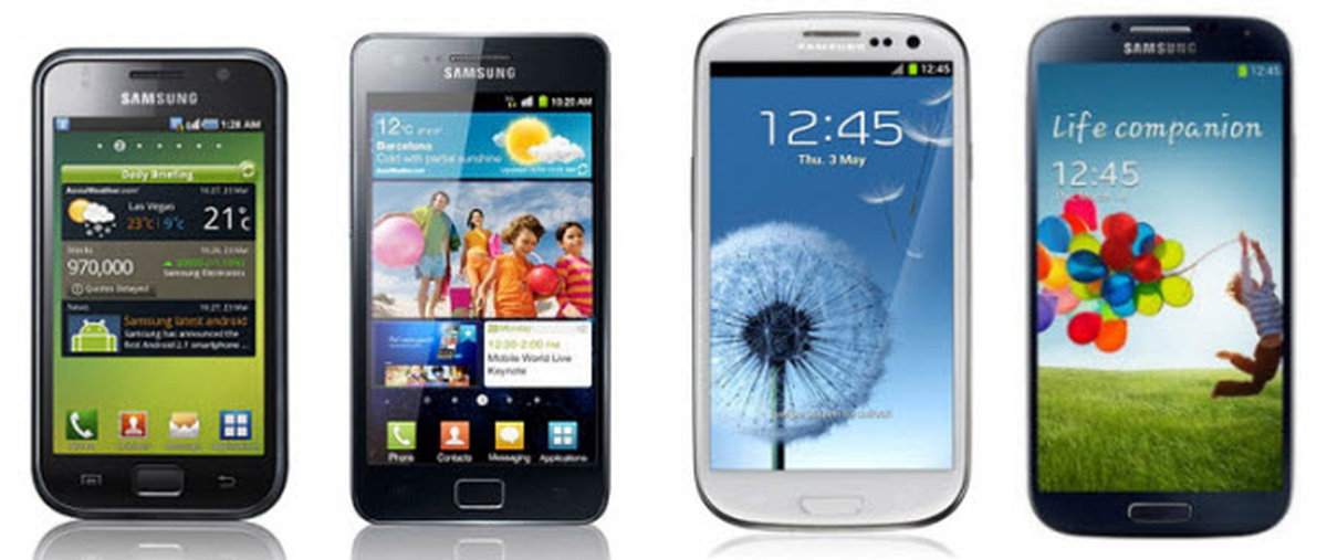 Galaxy S\'ten Galaxy S4\'e...