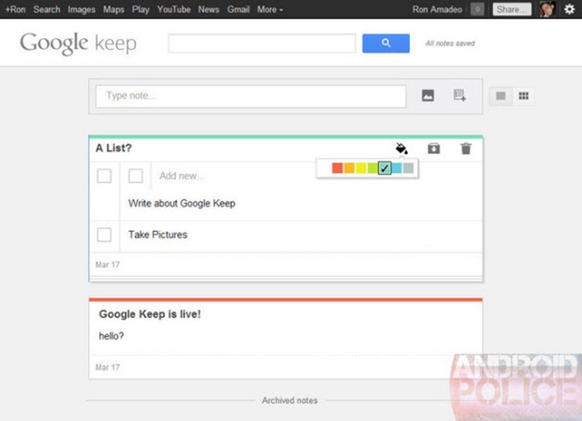 "Google Keep" yakalandı!