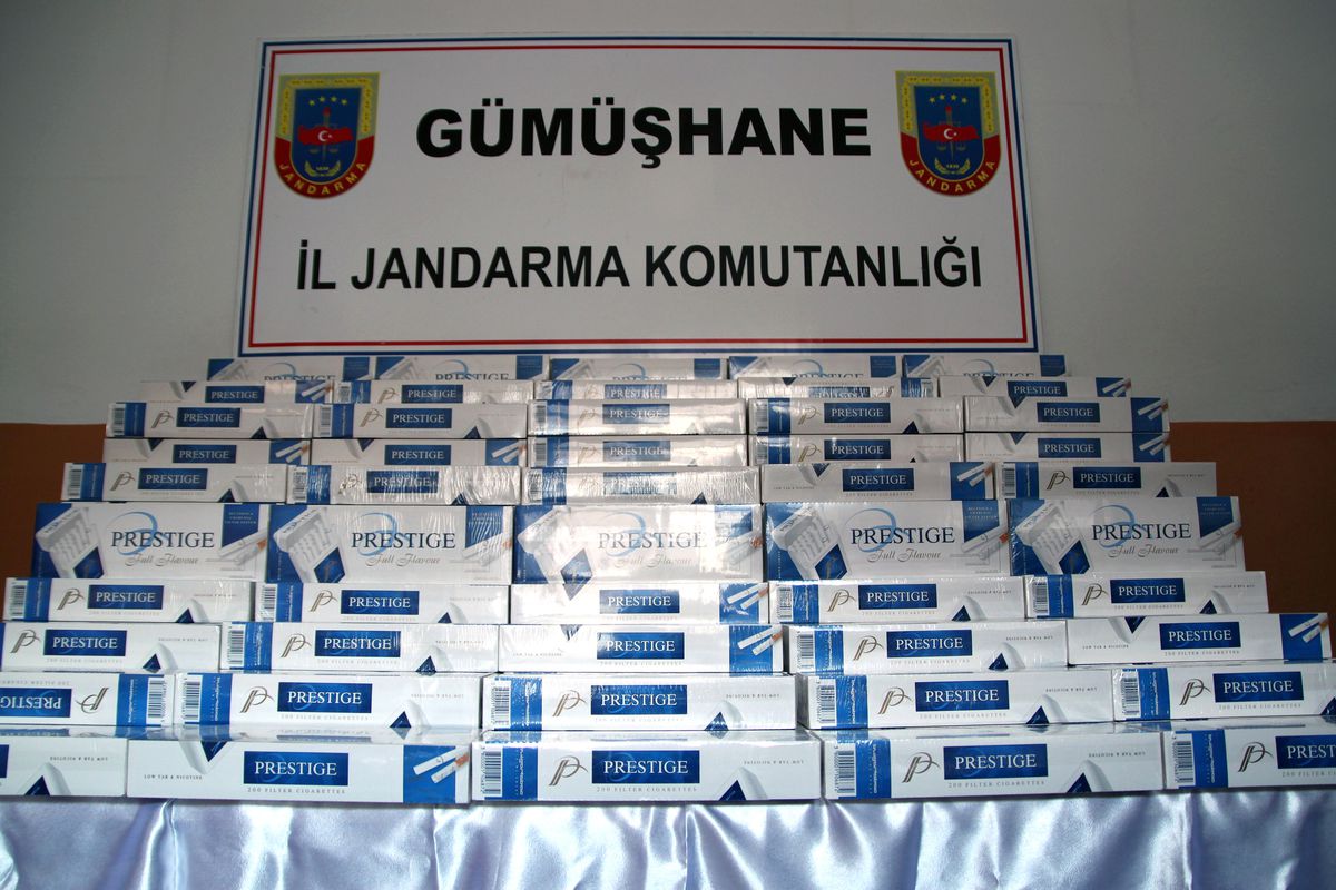 Gümüşhane\'de Sigara Kaçakçılığı