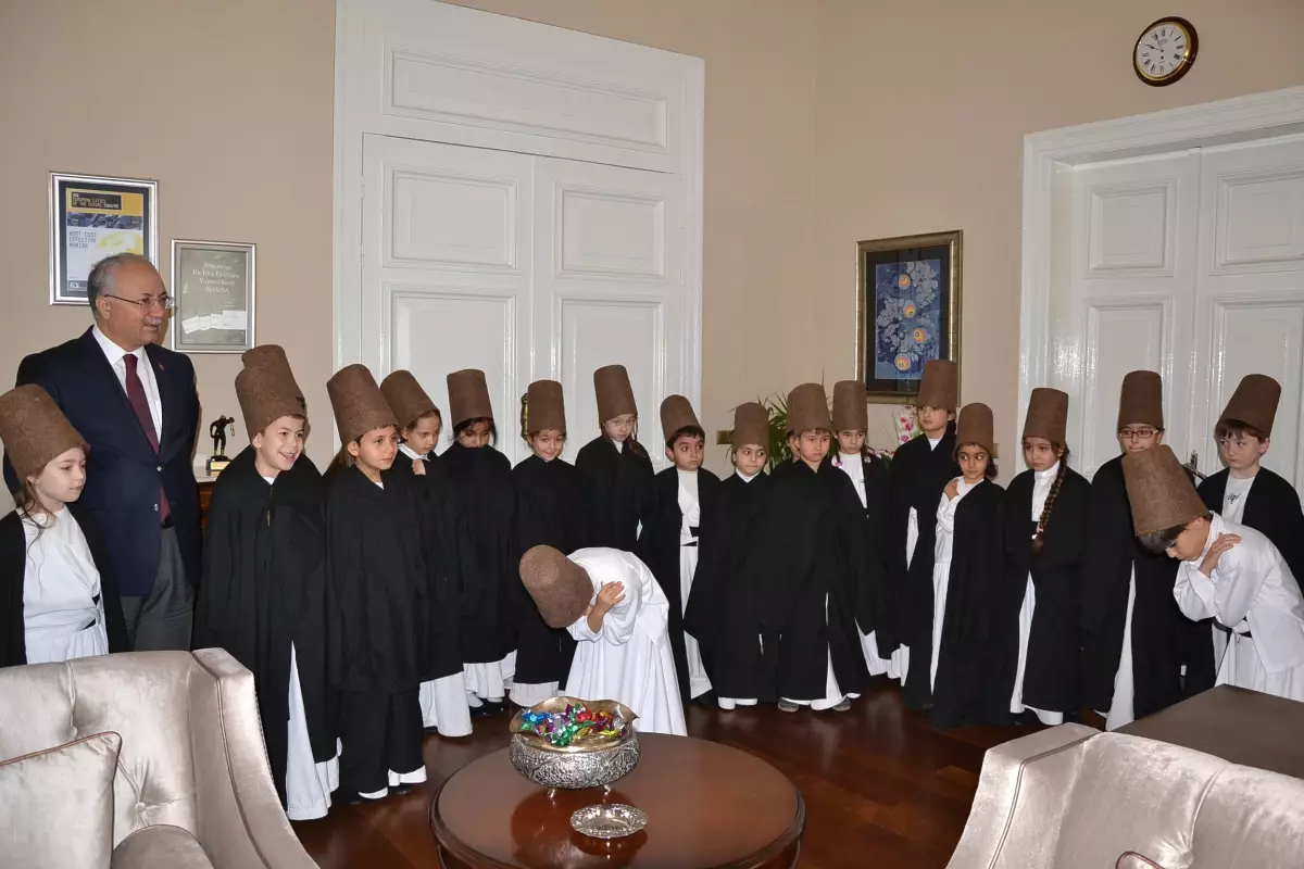 Minik Semazenlerden Vali Daşöz\'e Ziyaret