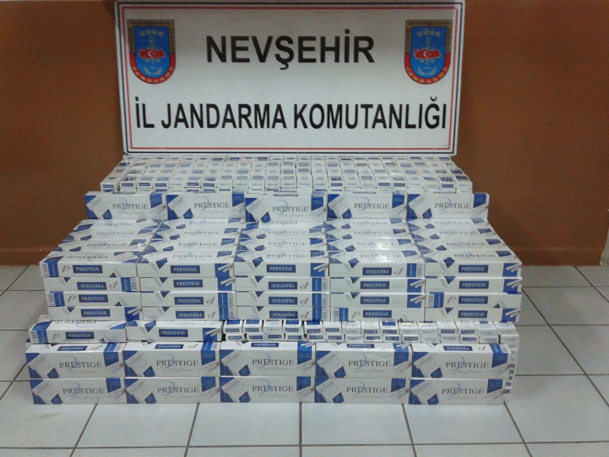 Nevşehir\'de Gümrük Kaçağı Sigara Operasyonu