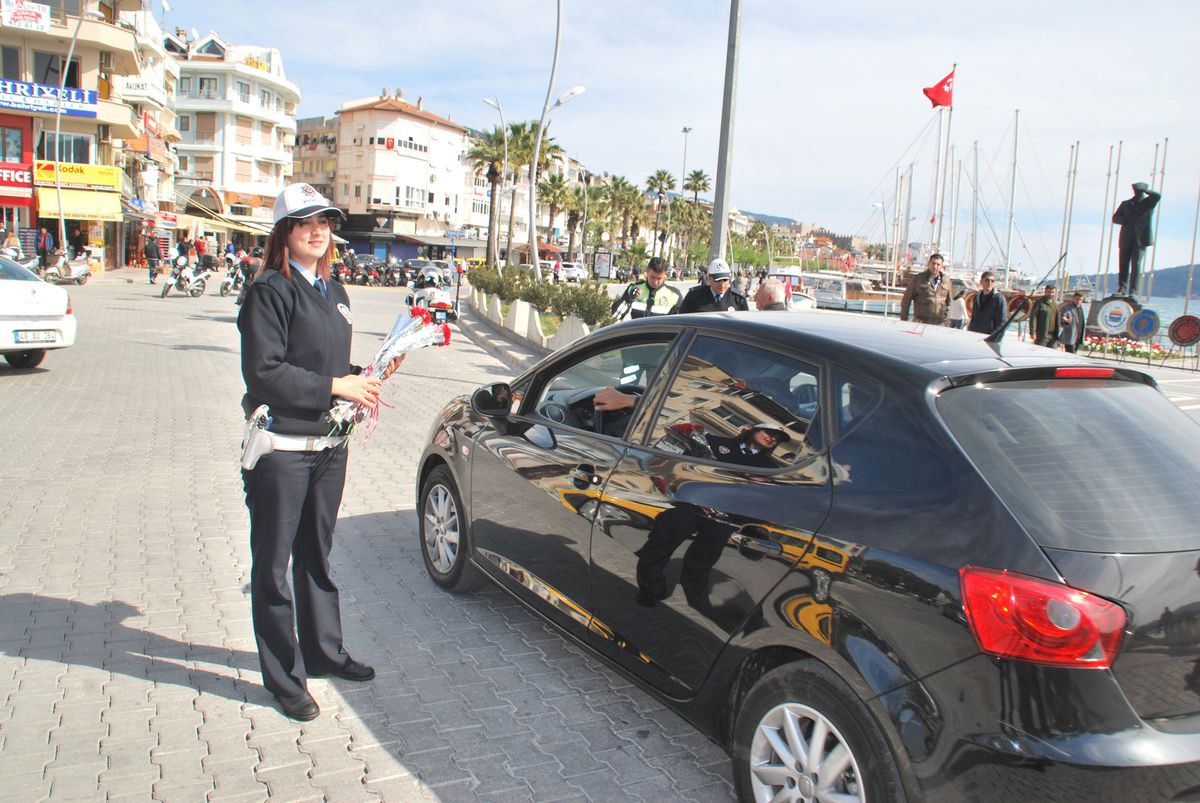 Polis Ceza Yerine Karanfil Verdi