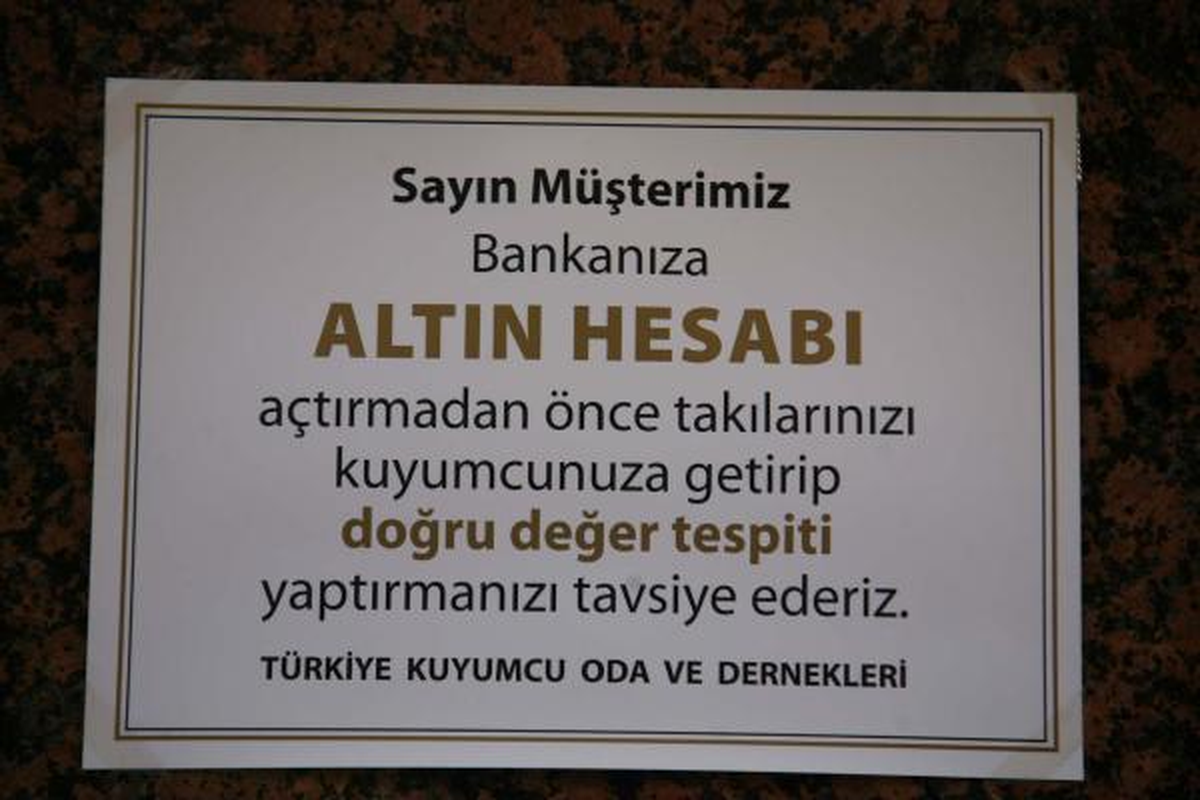 \'Altını Hesaplatmadan Bankalara Gitmeyin\'