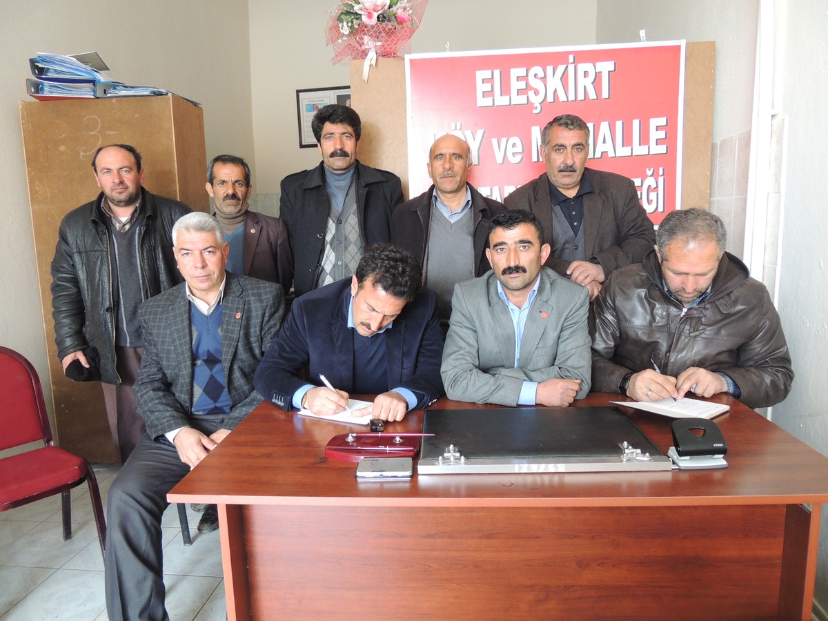 Eleşkirtli Muhtarlardan Barış Sürecine Destek