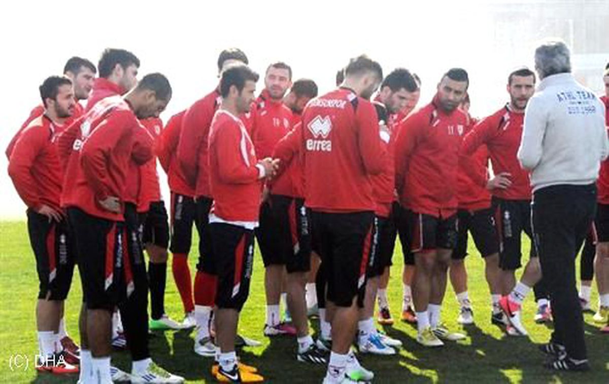 Samsunspor\'da Moralsiz Antrenman