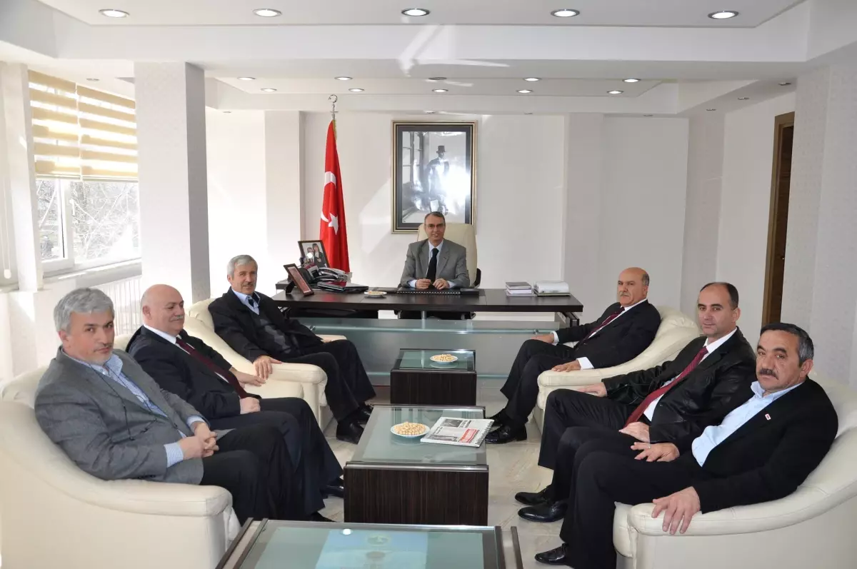 Tüm Özel Halk Otobüsleri Birliği\'nden Çimenoğlu\'na Ziyaret