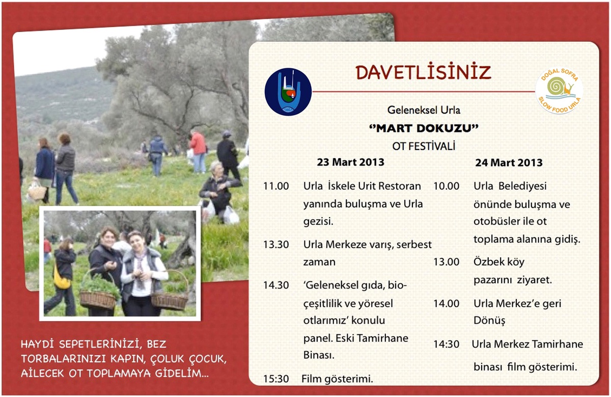 Urla Mart Dokuzu Ot Festivali Başlıyor