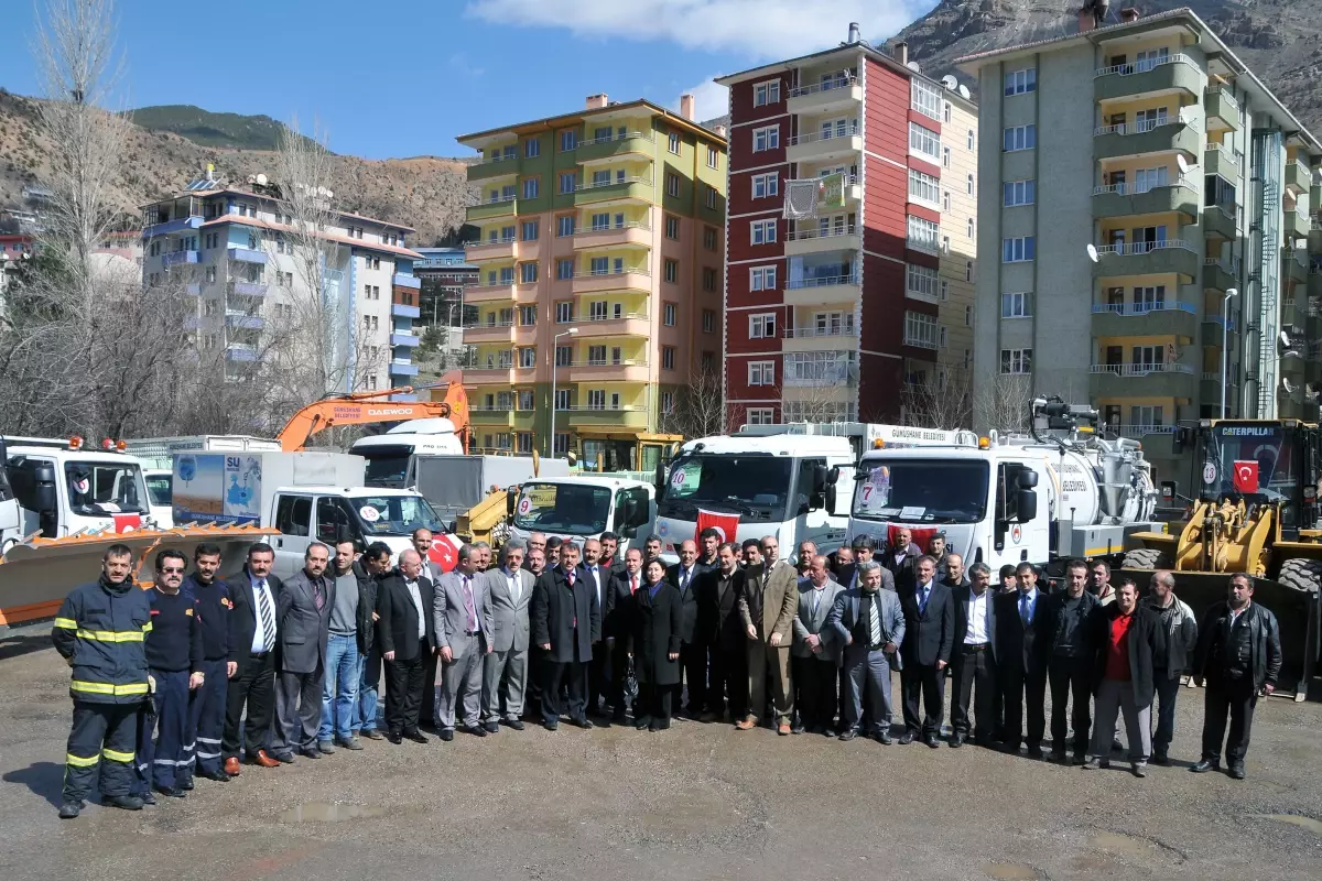 Gümüşhane Belediyesi 4 Yılda 20 Yeni Araç Aldı