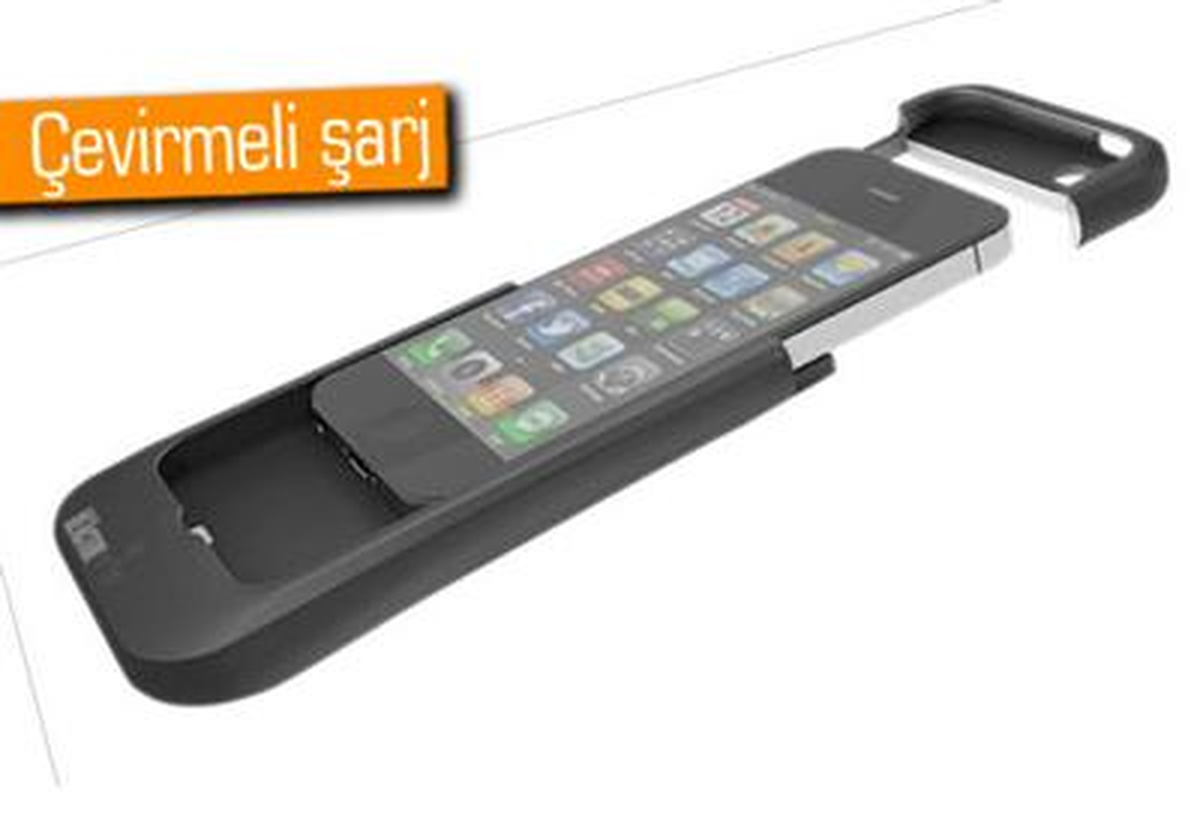 Kol Çevirmeli Kılıf ile İphone\'lara Şarj Desteği