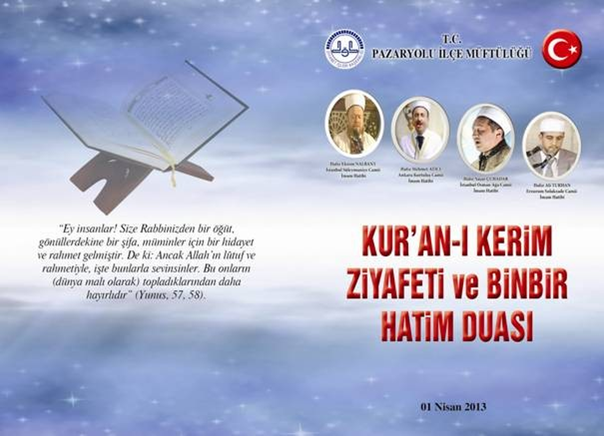 Pazaryolu Kur\'an Ziyafeti ve 1001 Hatim Duasına Hazırlanıyor