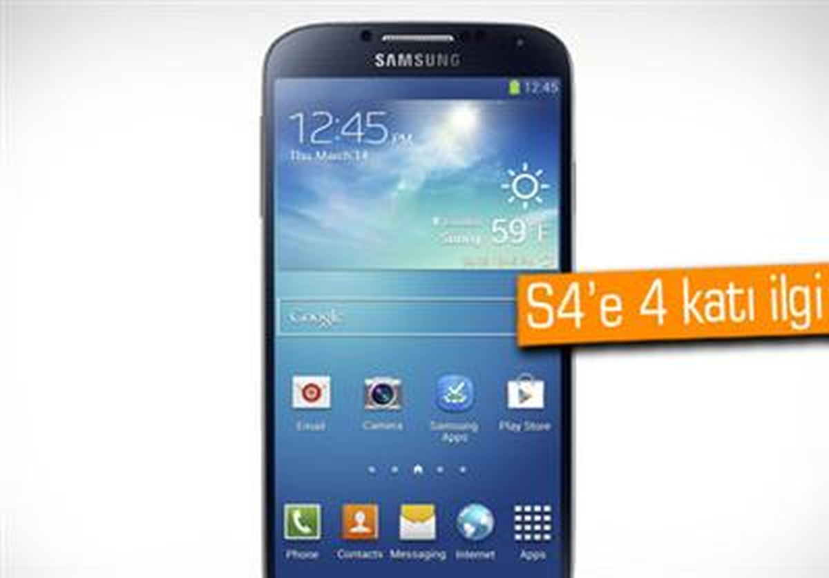 Samsung Galaxy S4 Şimdiden Rekor Kırdı