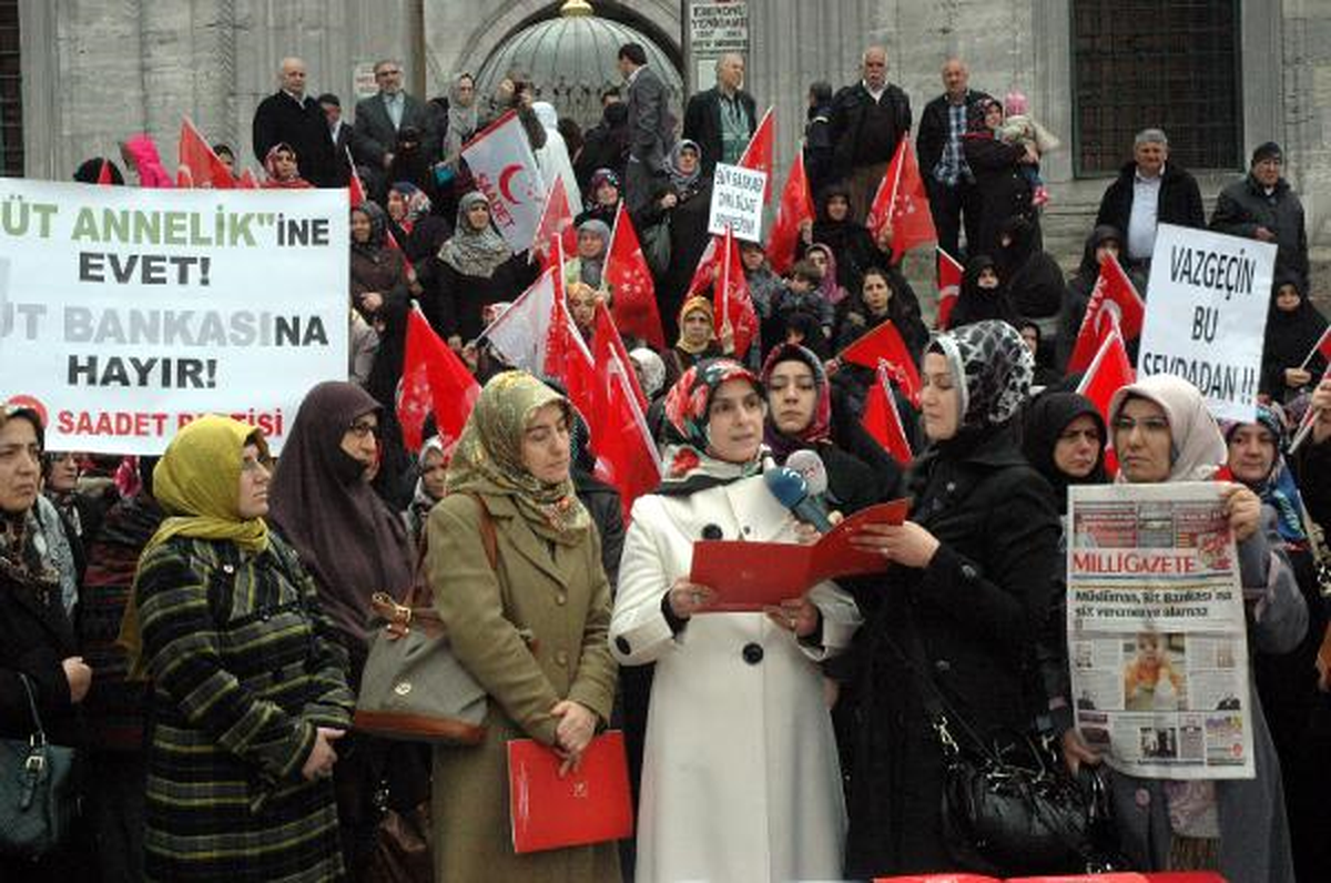 SP\'li Kadınlar Süt Bankası Projesini Protesto Etti