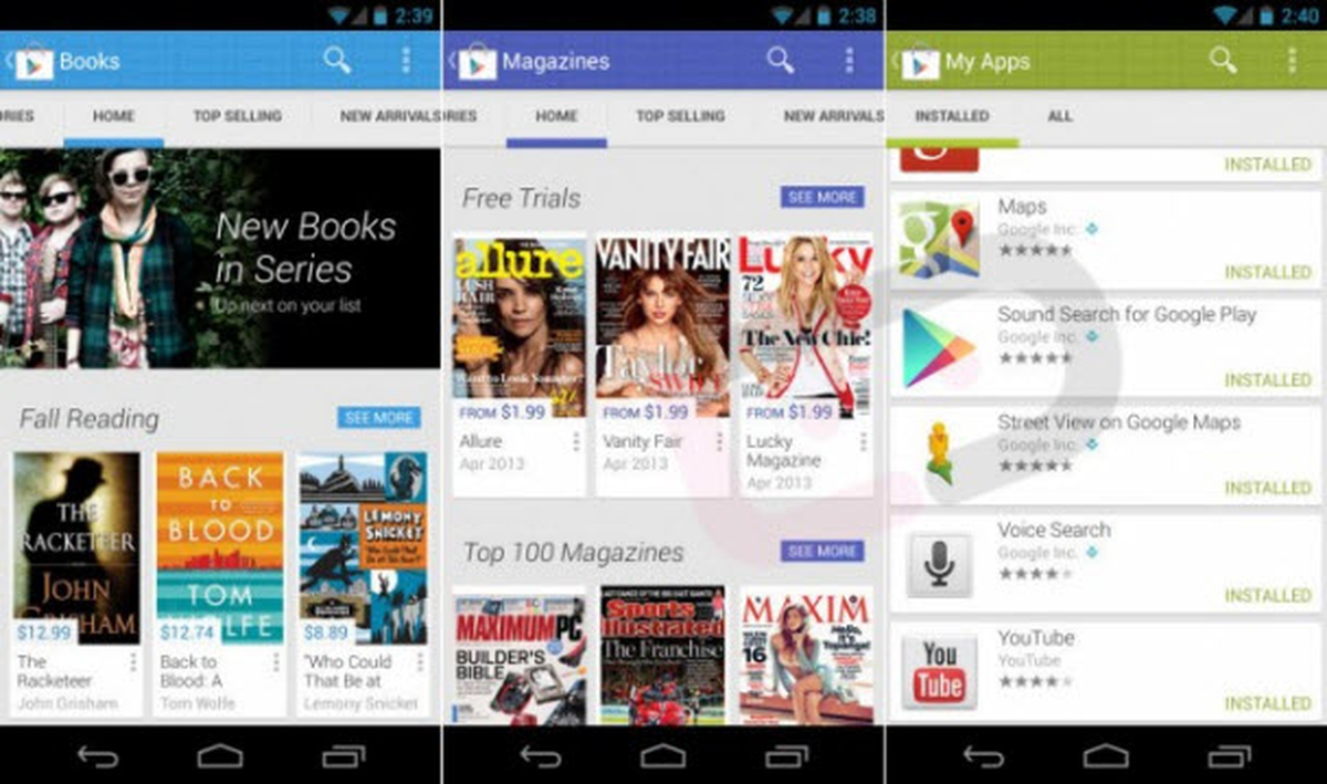 Yeni Google Play göründü!