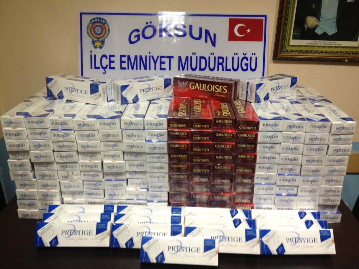 Göksun\'da Kaçak Sigara Operasyonu