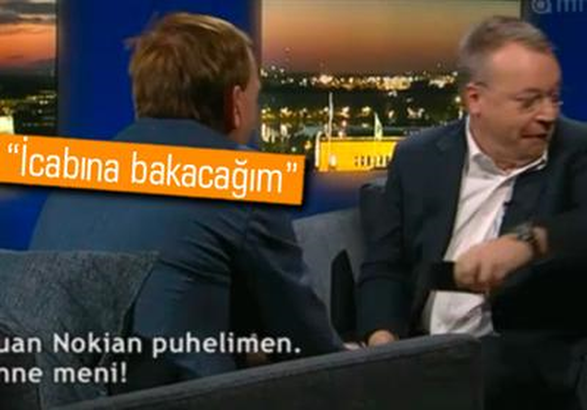 Nokia Ceo\'su Elop İphone\'u Yere Fırlattı