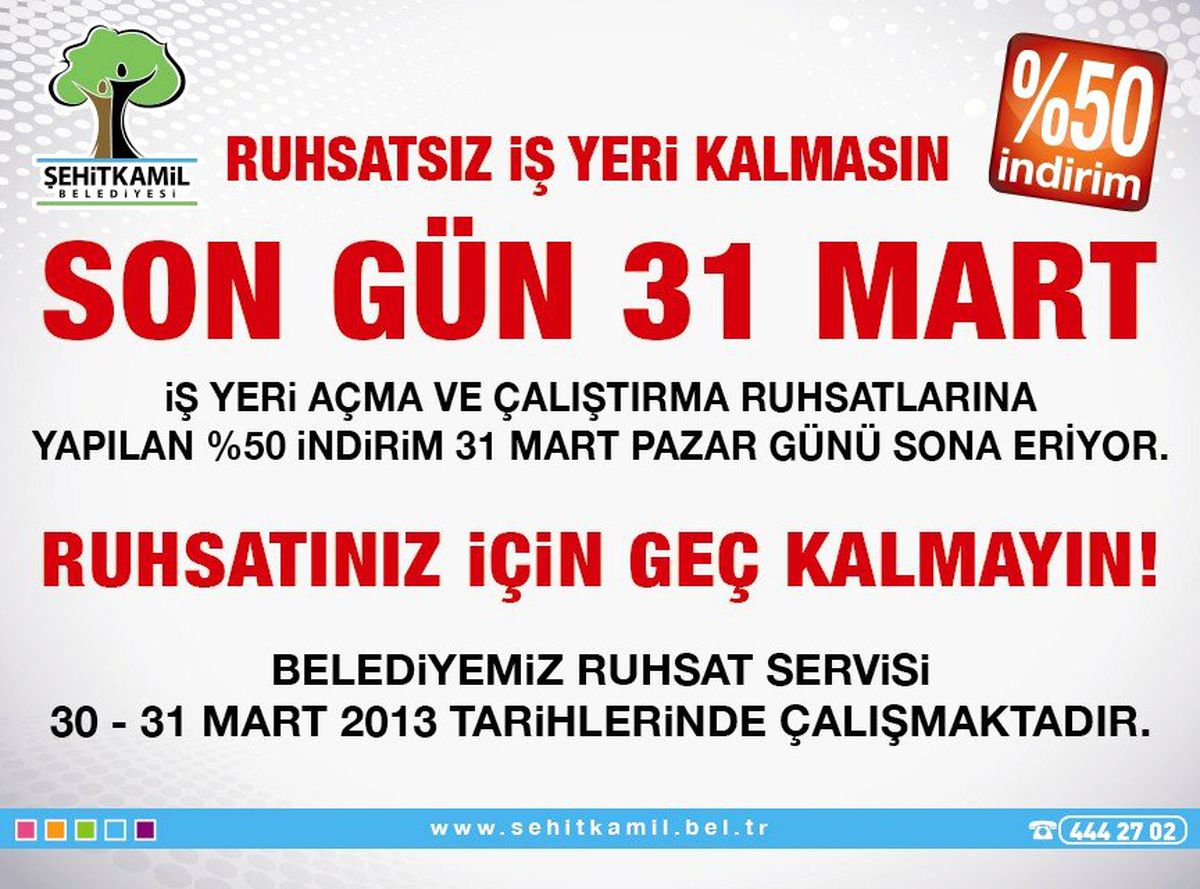 Şehitkamil Belediyesi\'nin Başlattığı İndirimli Ruhsatta Geri Sayım Başladı