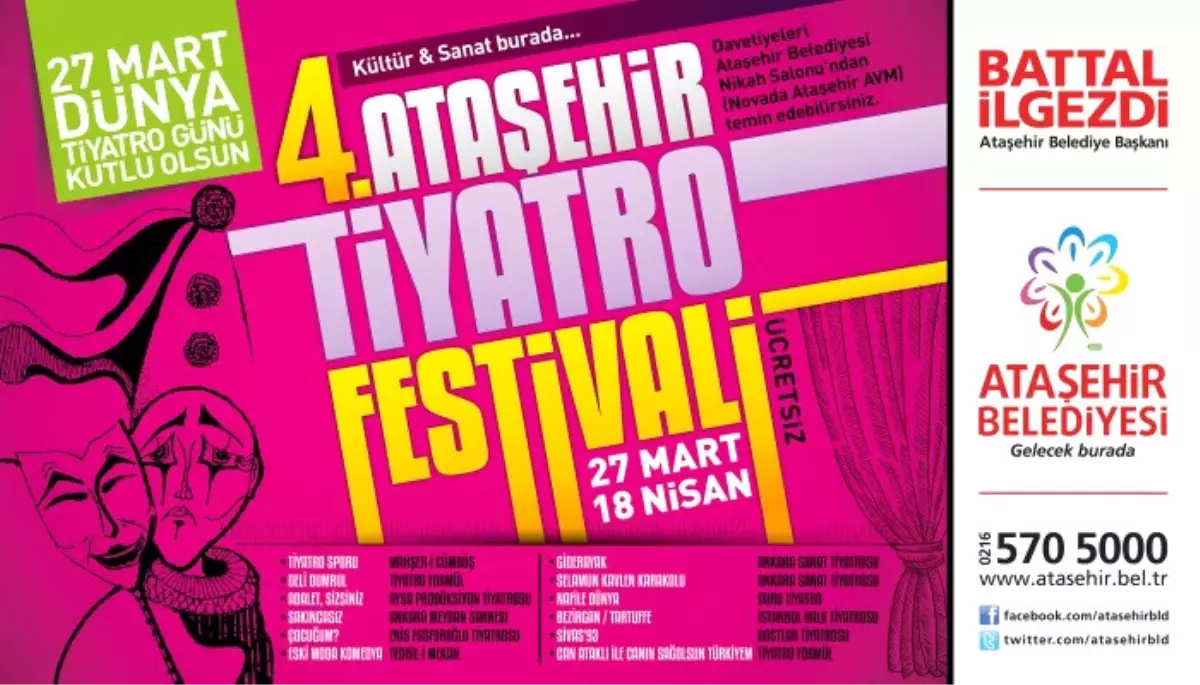 4. Ataşehir Tiyatro Festivali Başlıyor