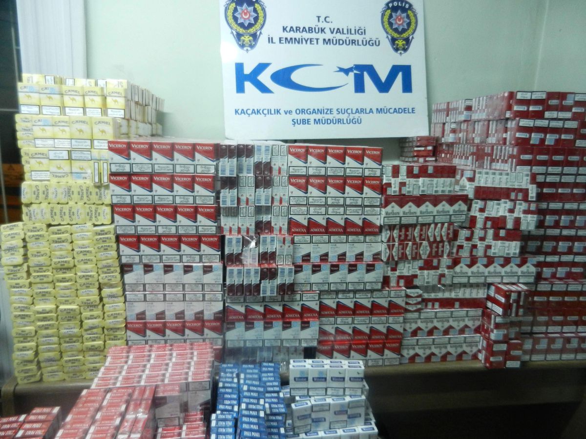 8 Bin Kaçak Sigara Ele Geçirildi