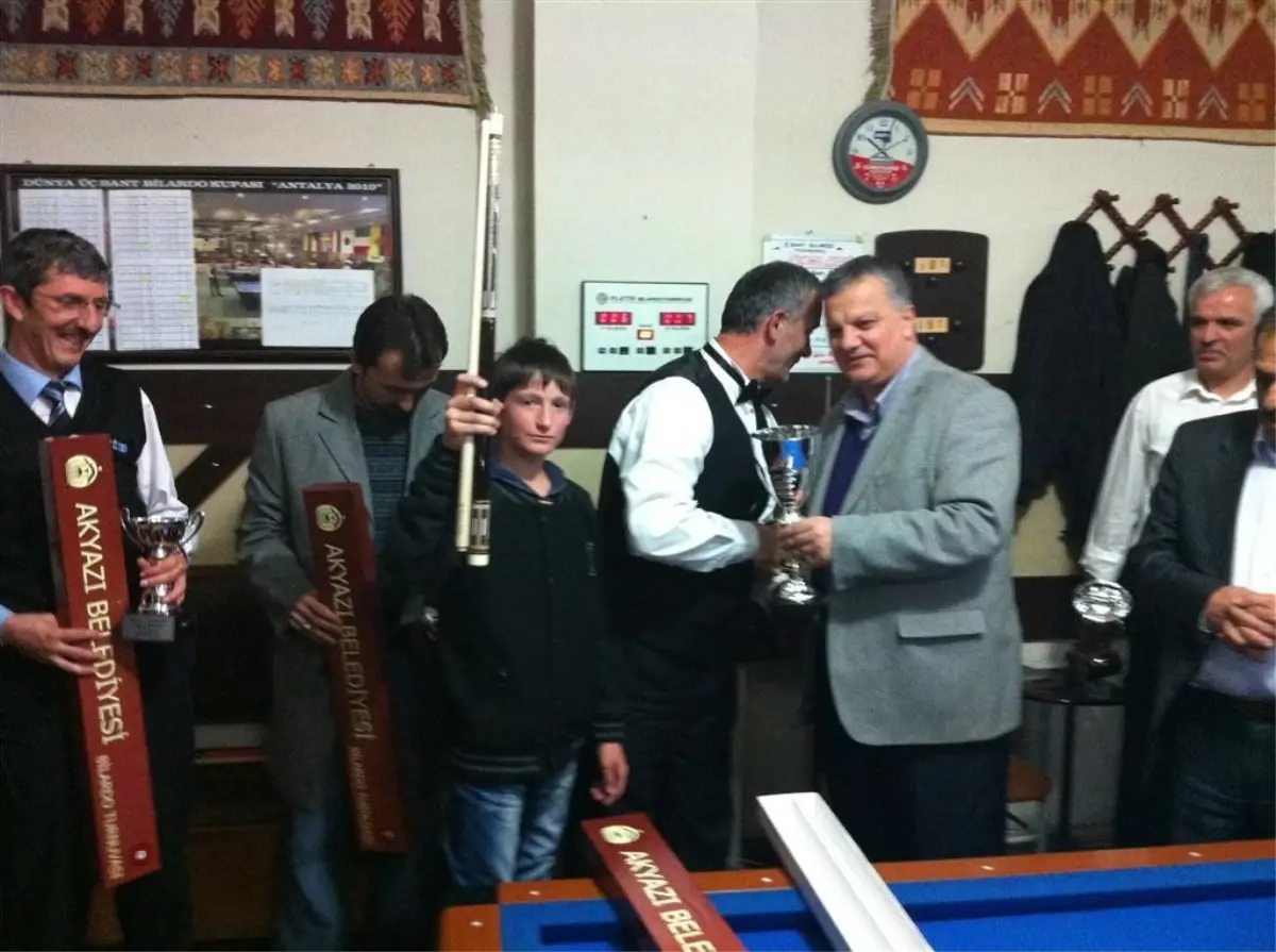 Akyazı Belediyesi Bilardo Şampiyonası Sona Erdi