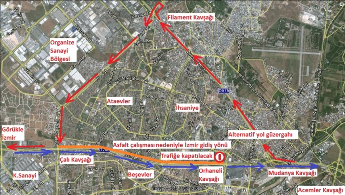 Bursa İzmir Yolu Trafiğe Kapanıyor