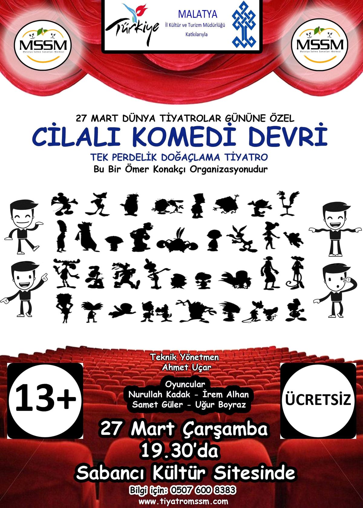 "Cilalı Komedi Devri" Ücretsiz Sahnelenecek