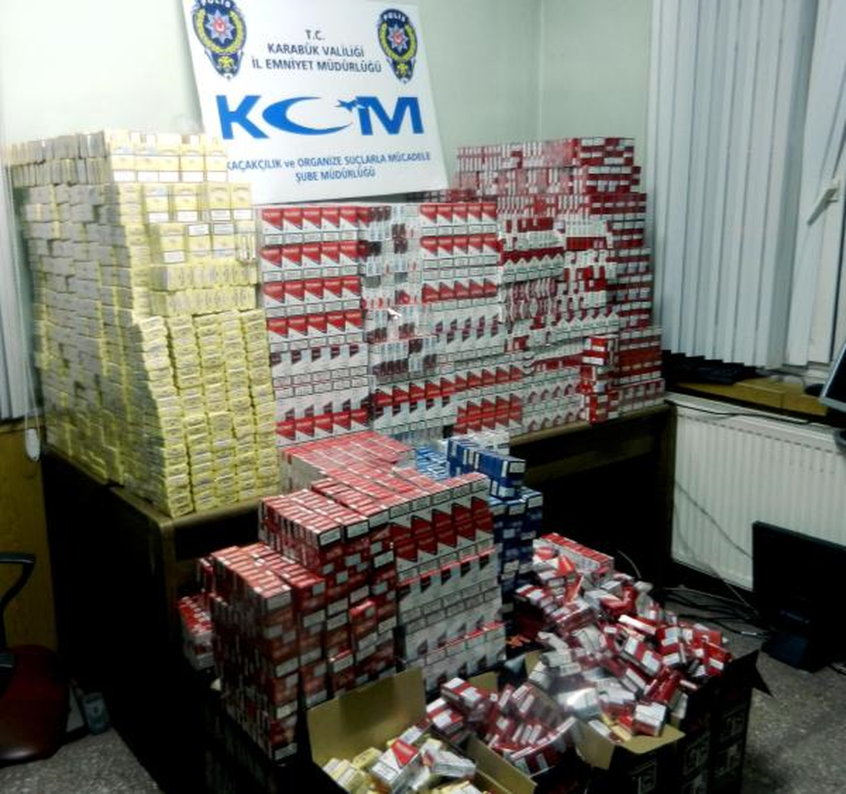 Karabük\'te 8 Bin 625 Kaçak Sigara Ele Geçirildi
