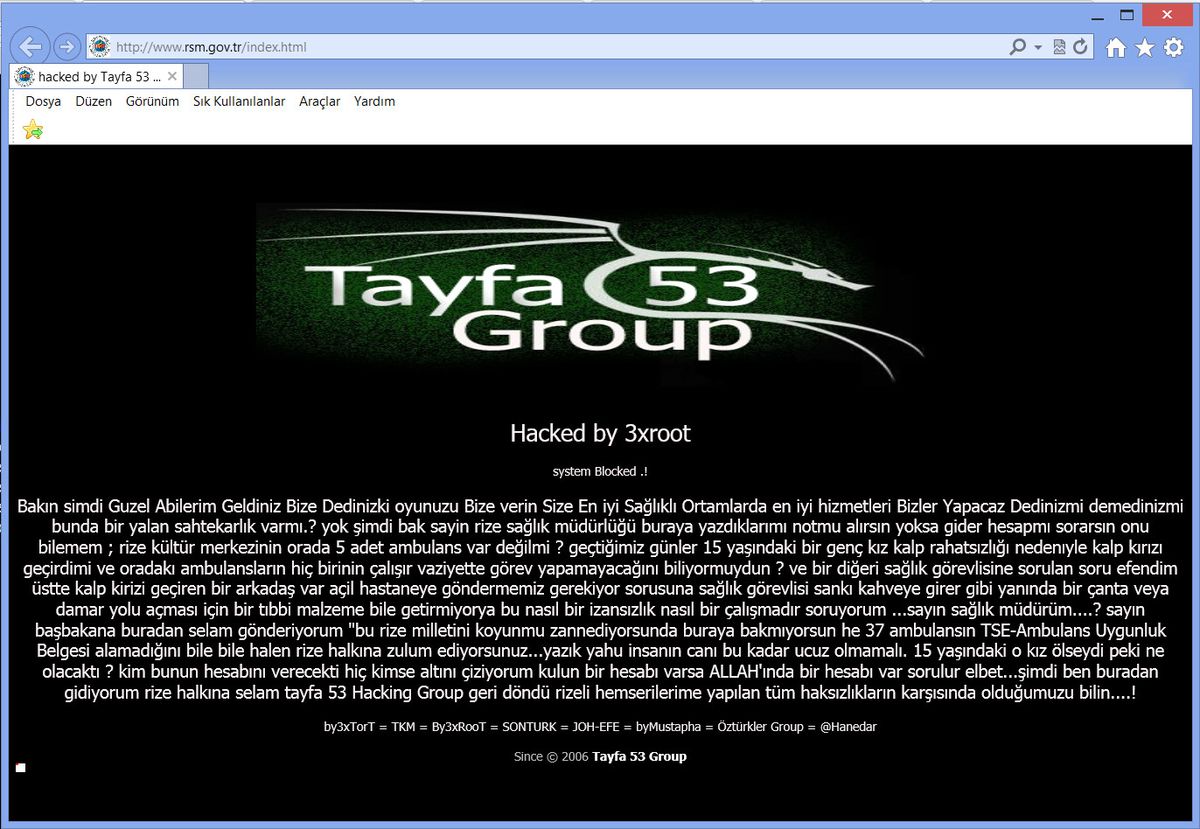 Sağlık Sistemini Eleştirip Siteyi Hacklediler