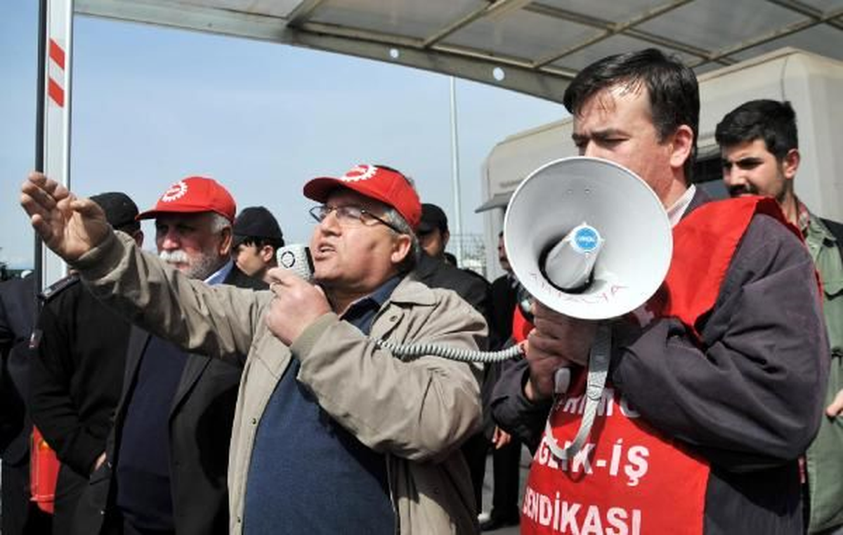 Taşeron İşçileri Eylem Yaptı