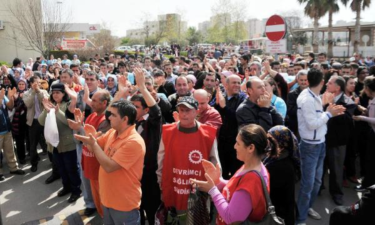 Üniversite Hastanesinde Taşeron Protestosu
