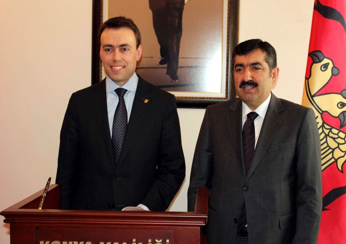 Alman Heyetten Vali Doğan\'a Ziyaret