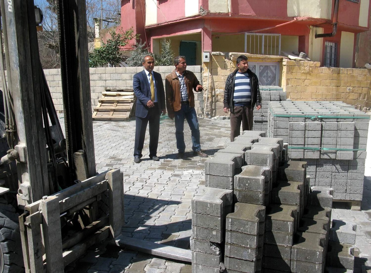 Araban Belediyesi\'nden Kilit Parke Çalışması