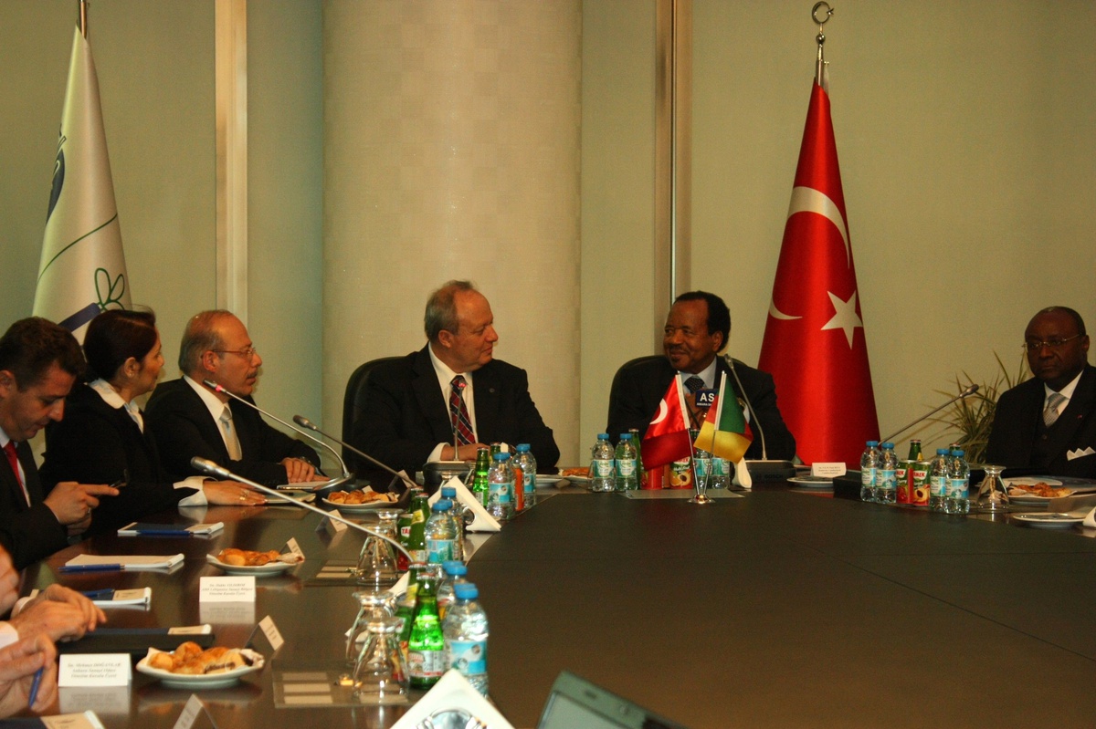 Kamerun Cumhurbaşkanı Biya Ankara\'da