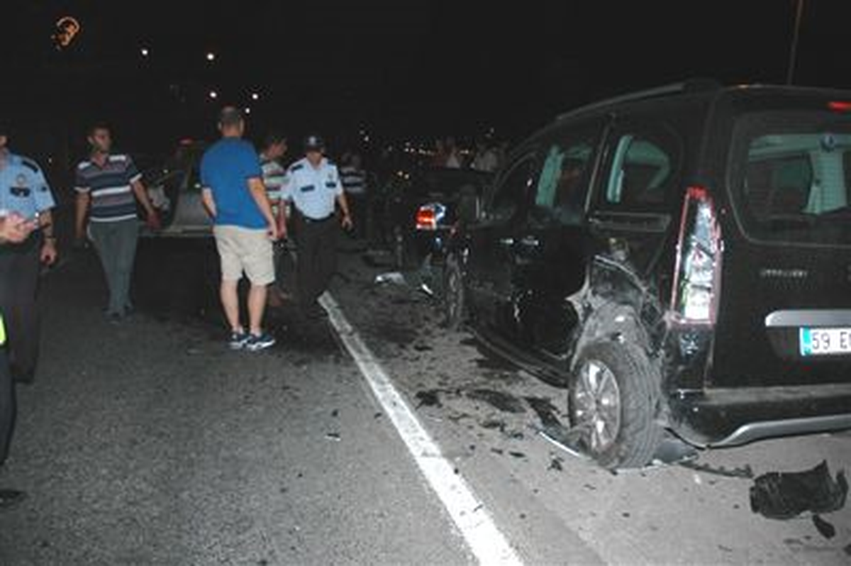 Tekirdağ\'da Trafik Kazası: 1 Yaralı