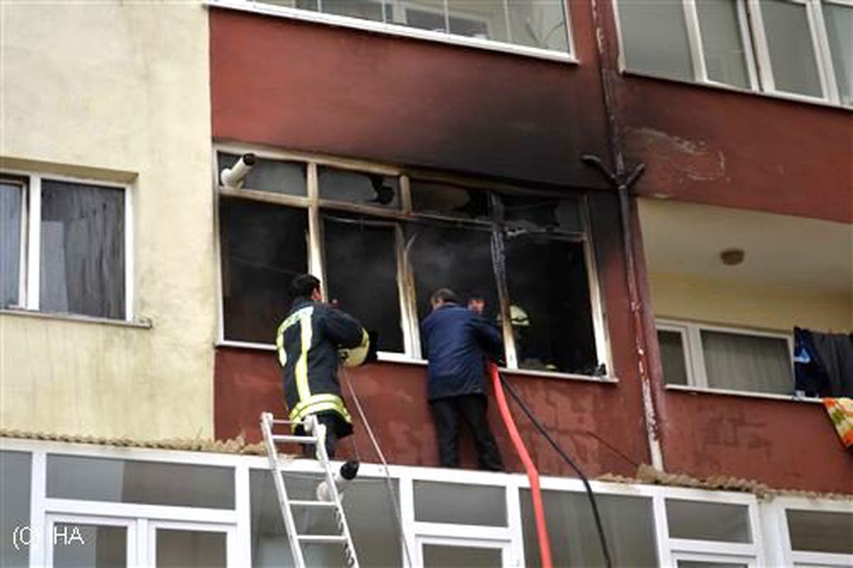 Veliköy\'de Korkutan Yangın