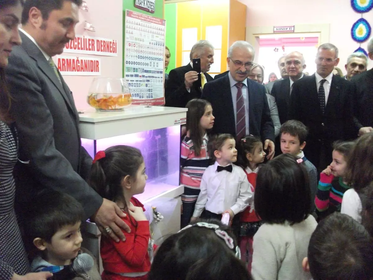 Düzce Şükran Öney Anaokulunda Akvaryum Sevinci